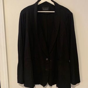 ELOQUII BASIC BLACK BLAZER KNIT BLAZER
